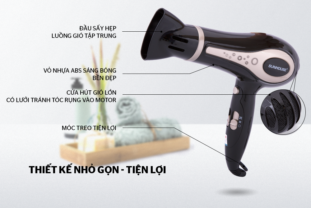 Máy sấy tóc Sunhouse SHD2317 – ảnh 7