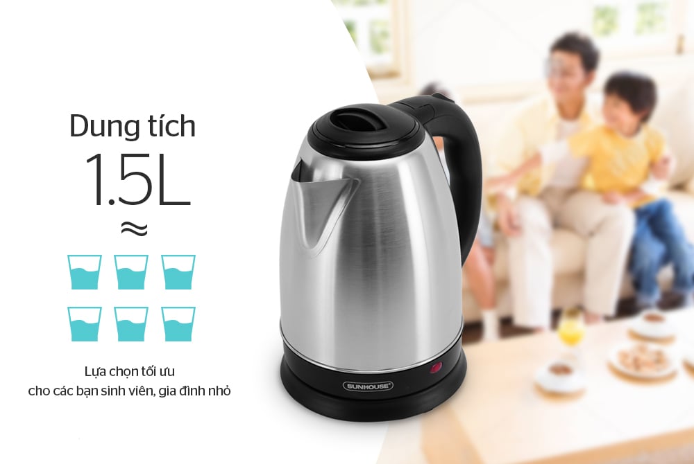 Ấm siêu tốc 1.5 l Sunhouse SHD1057 – ảnh 7