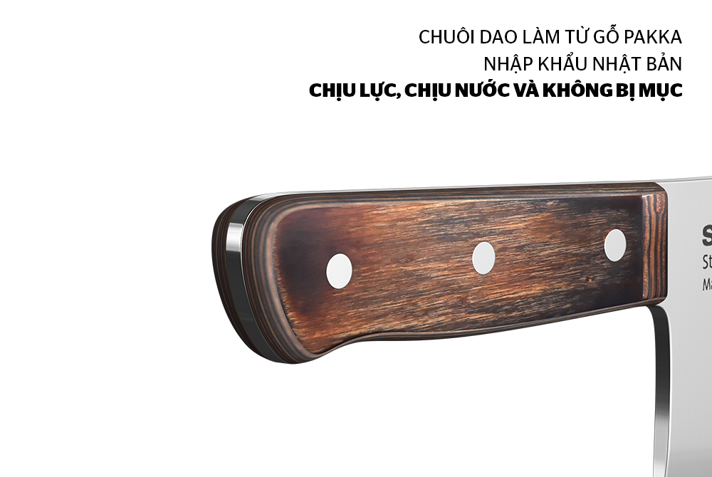 Dao chặt chuôi gỗ pakka Sunhouse KS-KN180CS – ảnh 3
