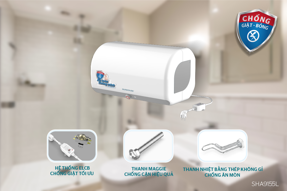 Bình nước nóng 15L Sunhouse SHA9155L – ảnh 8