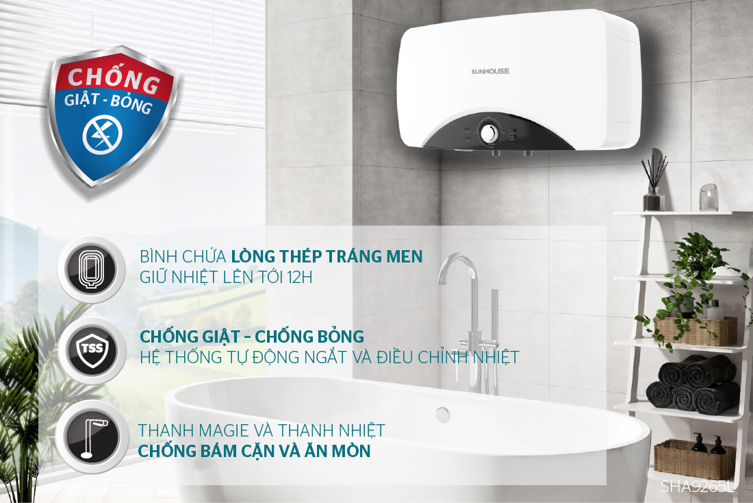 Bình nước nóng 20L Sunhouse SHA9265L – ảnh 7