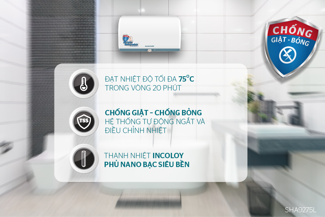Bình nước nóng 20L Sunhouse SHA9275L – ảnh 7