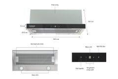Máy hút mùi âm tủ Sunhouse SHB6288MT ảnh 7