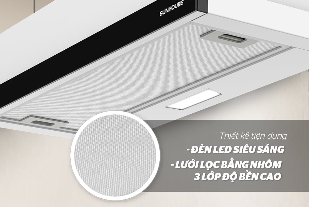 Máy hút mùi âm tủ Sunhouse SHB6123 – ảnh 7