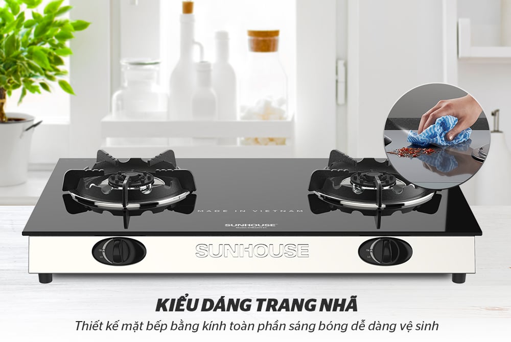 Bếp gas dương kính Sunhouse SHB2201-EC – ảnh 8