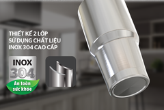 Bình giữ nhiệt inox 304 Sunhouse 900ML KS-TU900I ảnh 3