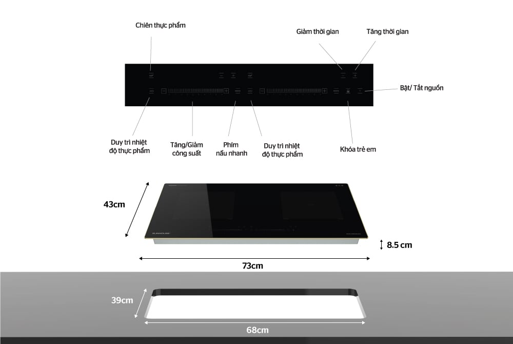 Bếp đôi điện từ Sunhouse SHBDI08-PLUS – ảnh 8