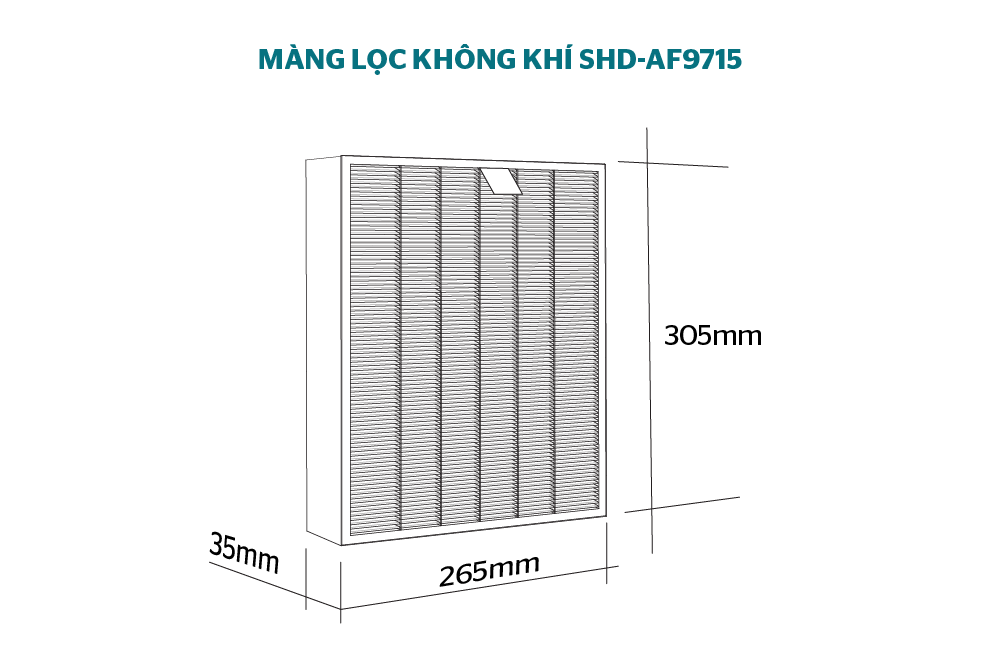 Màng lọc không khí Sunhouse SHD-AF9715 – ảnh 6