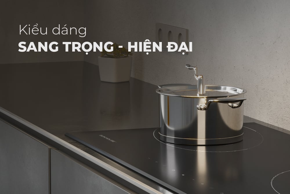 Bếp đôi điện từ Sunhouse SHB34-CS – ảnh 8