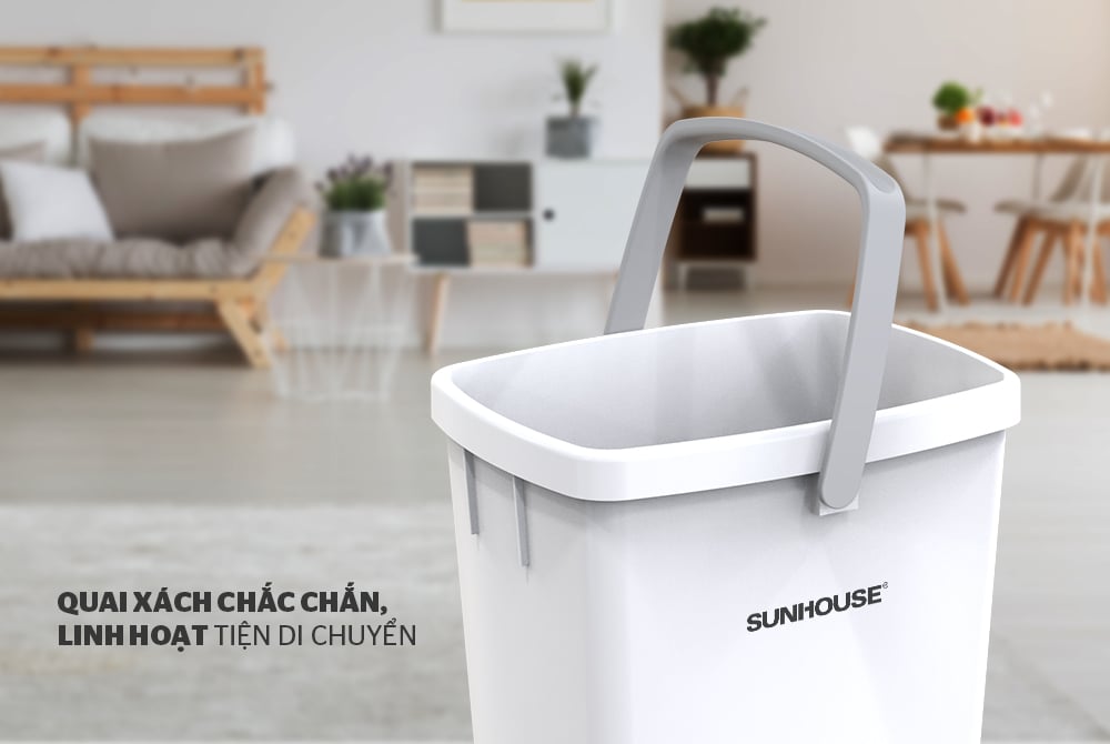 Sọt rác chữ nhật Sunhouse KS-TR12P – ảnh 5