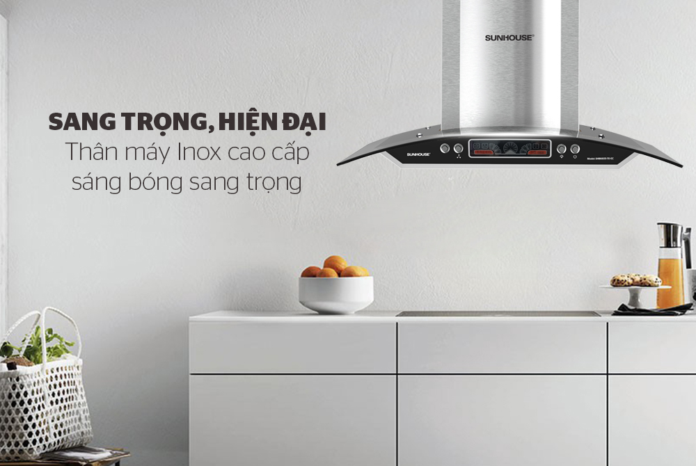 Máy hút mùi kính cong Sunhouse SHB6605-70-EC – ảnh 4