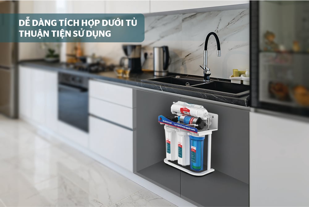 Máy lọc nước r.o không vỏ 6 lõi Sunhouse SHA88512KV – ảnh 8