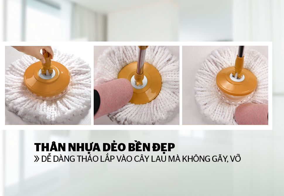 Bông lau nhà microfiber xoay 360 độ Sunhouse KS-CO330M – ảnh 7
