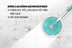 Cây lau nhà xoay 360 độ happy time KH-MO330IB ảnh 6