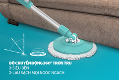 Cây lau nhà xoay 360 độ happy time KH-MO330IB ảnh 7
