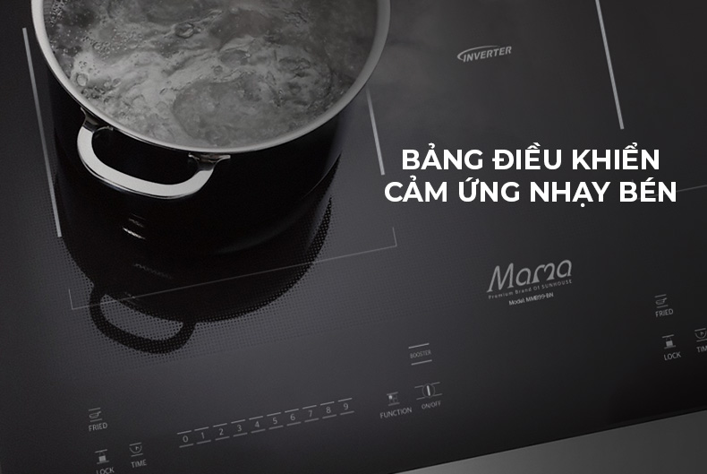 Bếp đôi điện từ Sunhouse Mama MMB99-BN – ảnh 7