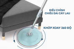 Bộ lau nhà xoay 360 độ thông minh Sunhouse KS-CL235PB ảnh 7