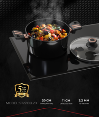Nồi chống dính ultra titanium Sunhouse ST2210B-20 ảnh 7