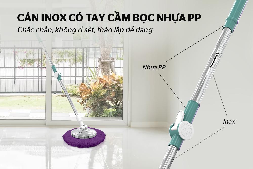 Cây lau nhà xoay 360 độ Sunhouse KS-MO330IB – ảnh 3