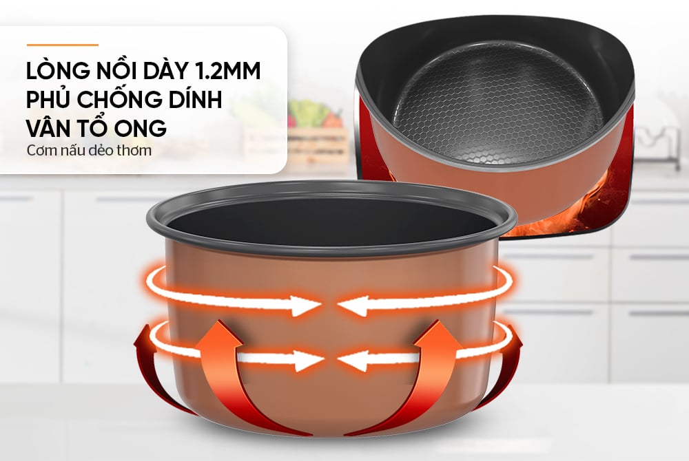 Nồi cơm điện 1.2L Sunhouse SHD8213 – ảnh 5