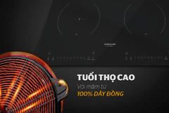 Bếp đôi điện từ hồng ngoại Sunhouse SHB8818ST ảnh 7