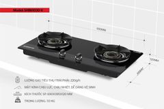 Bếp gas âm kính Sunhouse SHB61030-V ảnh 7