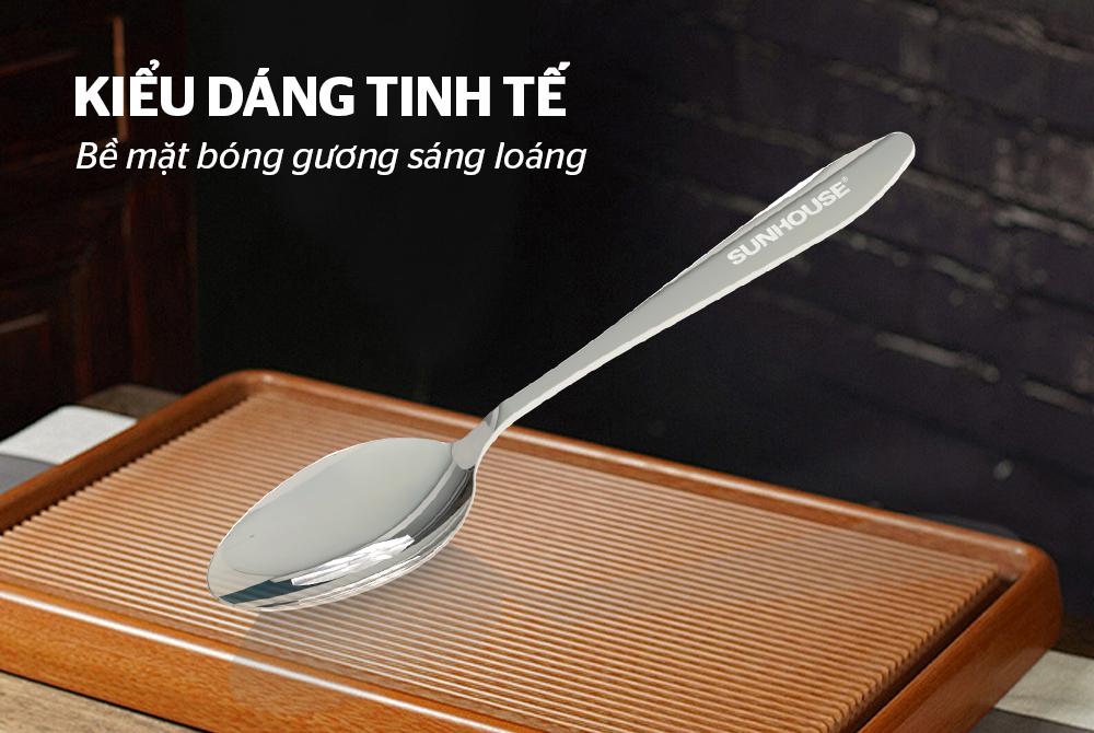Bộ 2 thìa muỗng trẻ em 140 inox Sunhouse KS-S2PO140I – ảnh 7