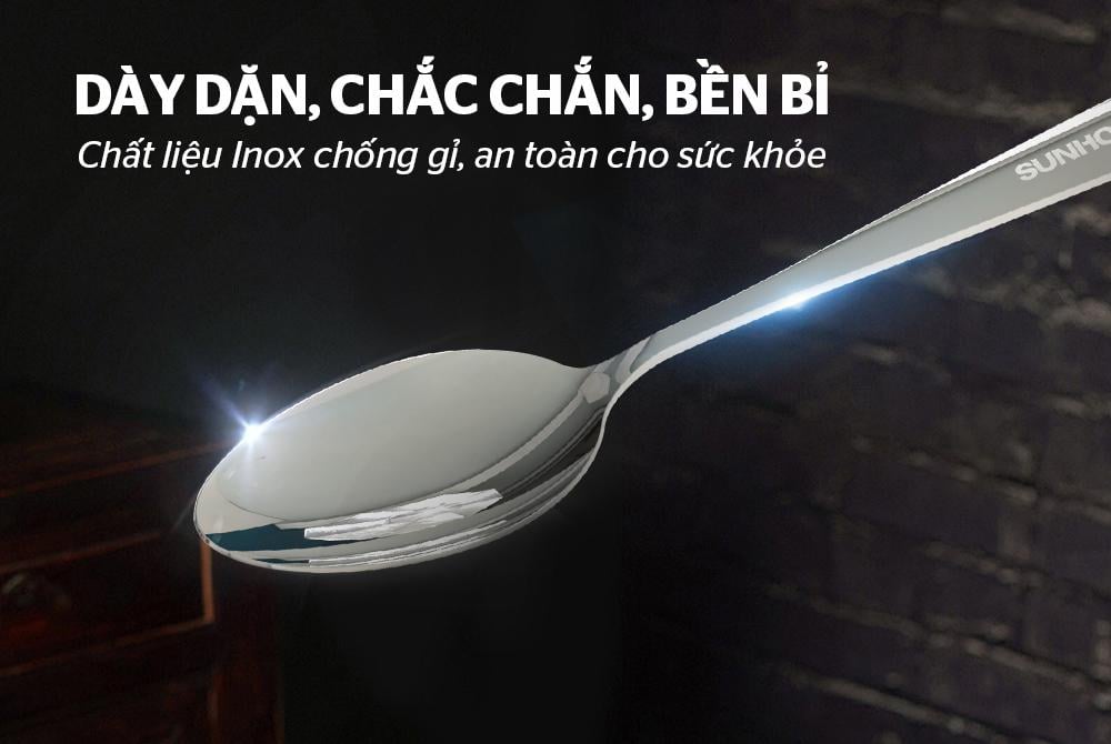 Bộ 2 thìa muỗng cơm inox 185 Sunhouse KS-S2PO185I – ảnh 7