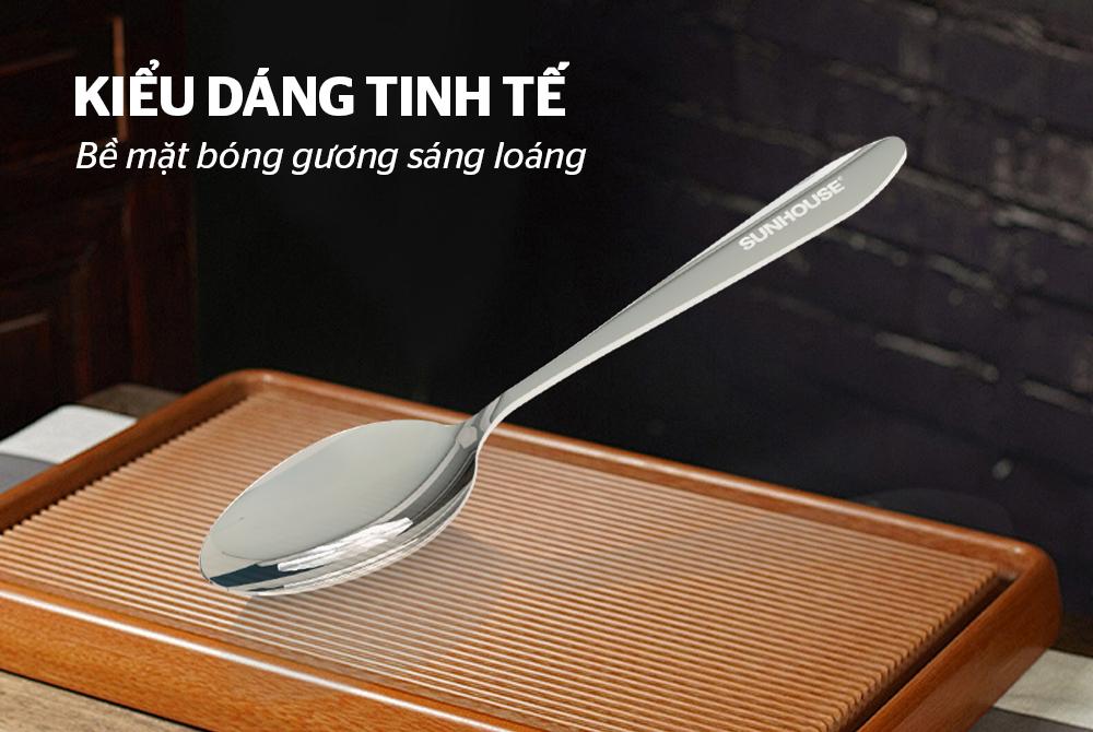 Bộ 2 thìa muỗng cơm inox 185 Sunhouse KS-S2PO185I – ảnh 8