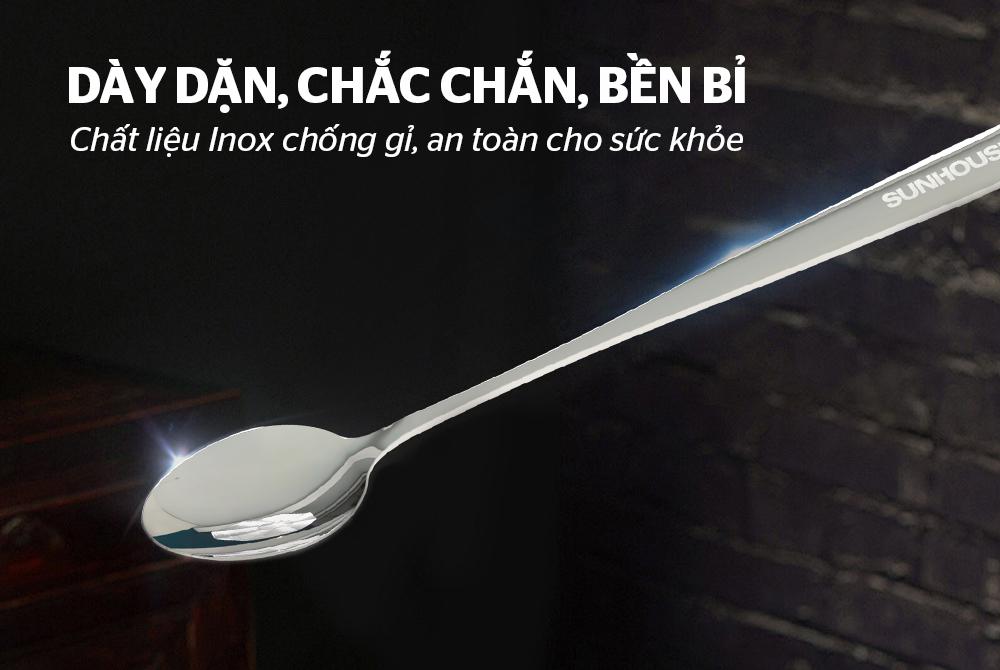 Bộ 2 thìa muỗng sinh tố 200 inox Sunhouse KS-S2PO200I – ảnh 7