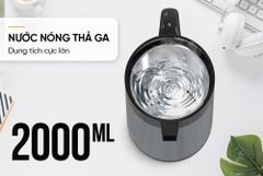 Ấm siêu tốc inox giữ nhiệt 2L happytime HTD1096 ảnh 8