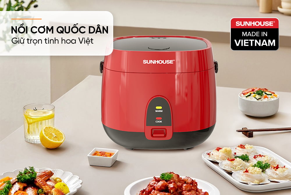 Nồi cơm điện 1.8L Sunhouse SHD8611R – ảnh 7