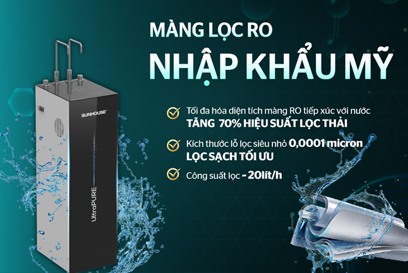 Máy lọc nước RO ultrapure Sunhouse 10 lõi SHA76210KL – ảnh 8