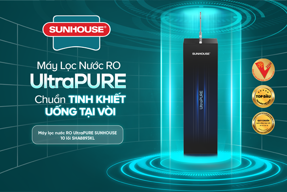 Máy lọc nước RO ultrapure Sunhouse 10 lõi SHA8893KL – ảnh 6