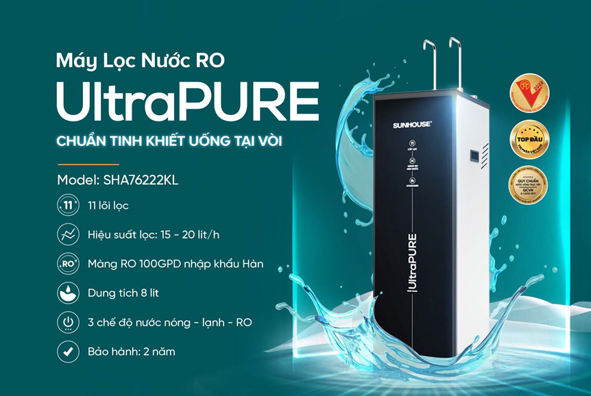 Máy lọc nước RO ultrapure Sunhouse 11 lõi SHA76222KL – ảnh 7
