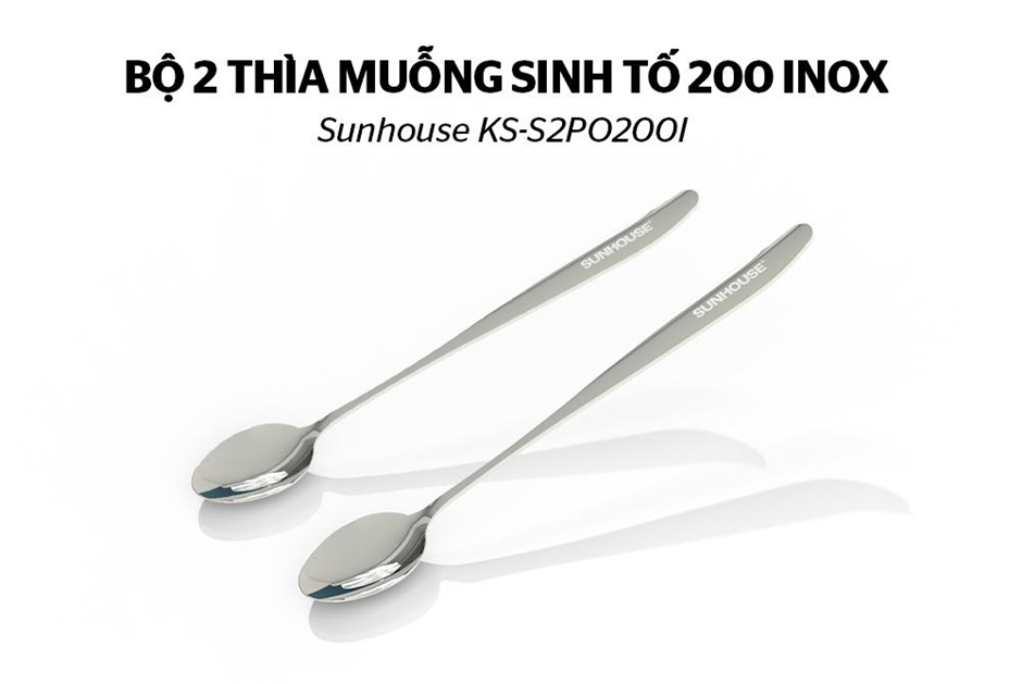 Bộ 2 thìa muỗng sinh tố 200 inox Sunhouse KS-S2PO200I – ảnh 6