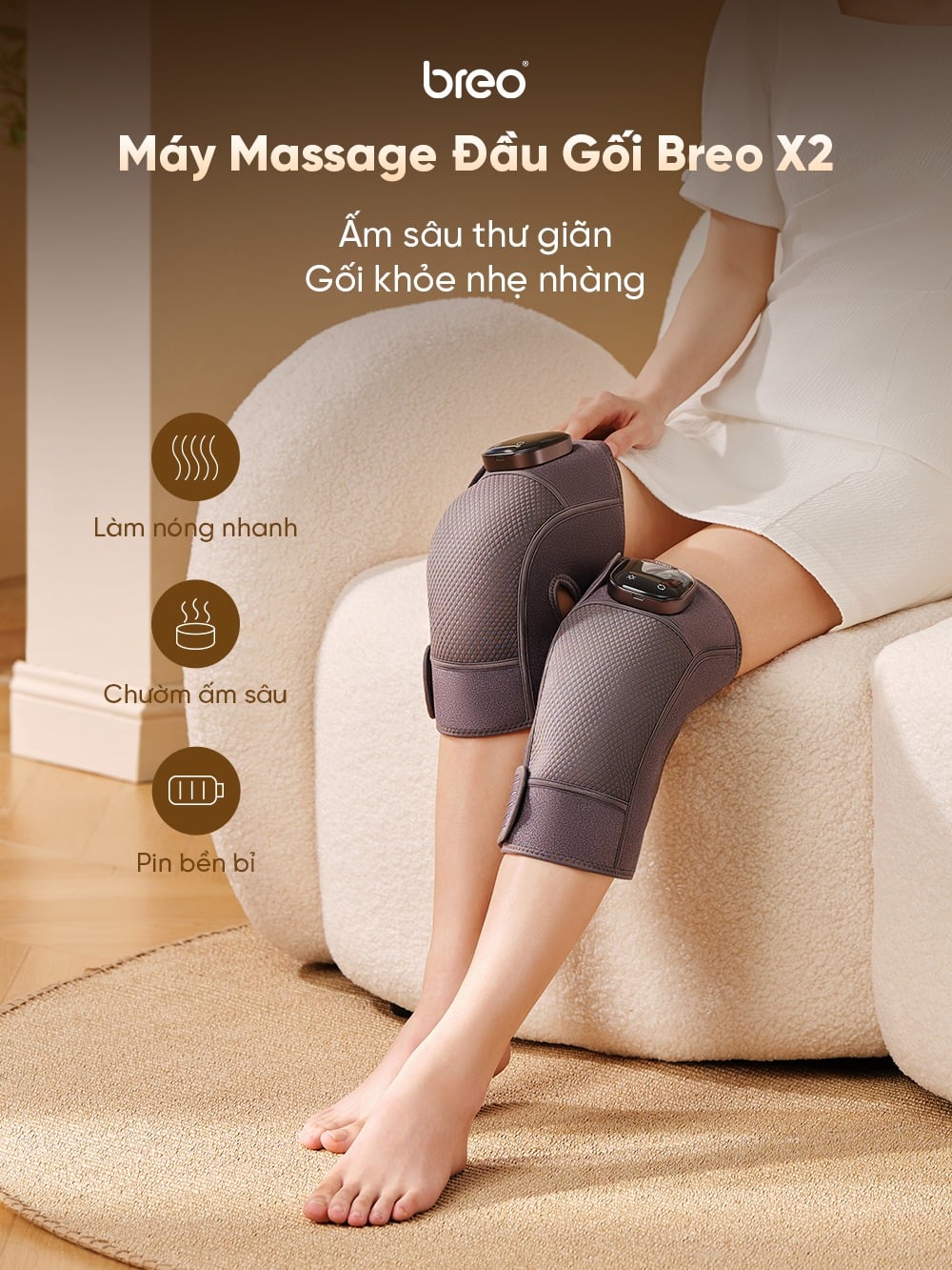 Máy Massage Đầu Gối Breo X2 – ảnh 2
