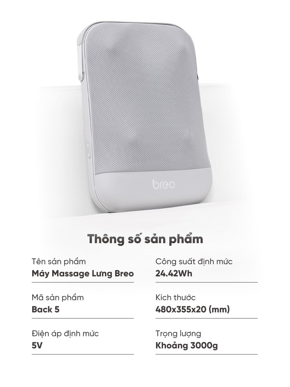 Máy Massage Lưng Breo Back 5 – ảnh 3