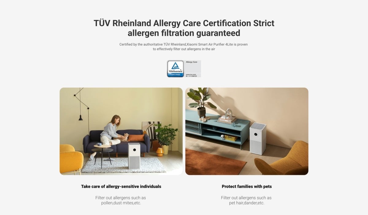 Máy lọc không khí Xiaomi Smart Air Purifier 4 Lite máy lọc không khí diện tích 40 m² – ảnh 5