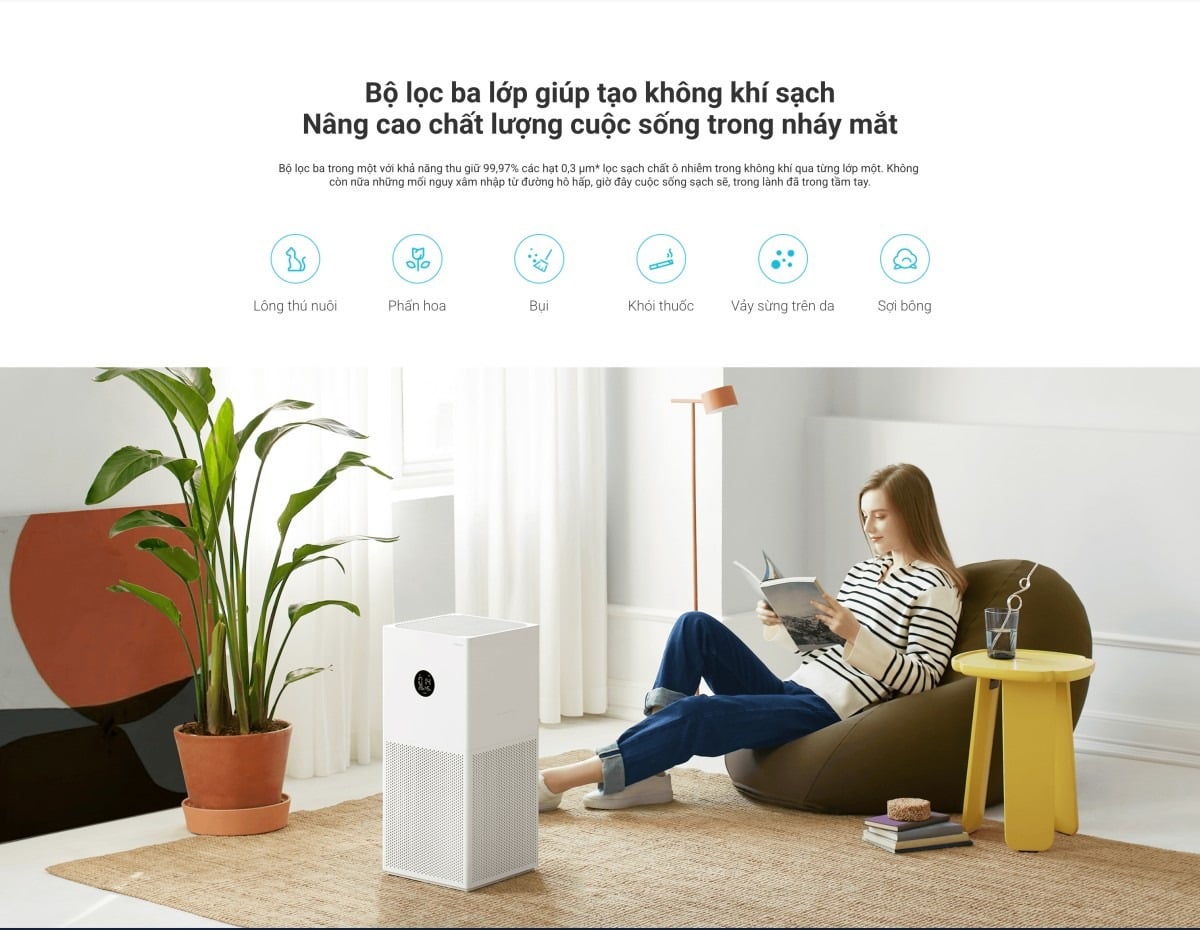Máy lọc không khí Xiaomi Smart Air Purifier 4 Lite máy lọc không khí diện tích 40 m² – ảnh 6