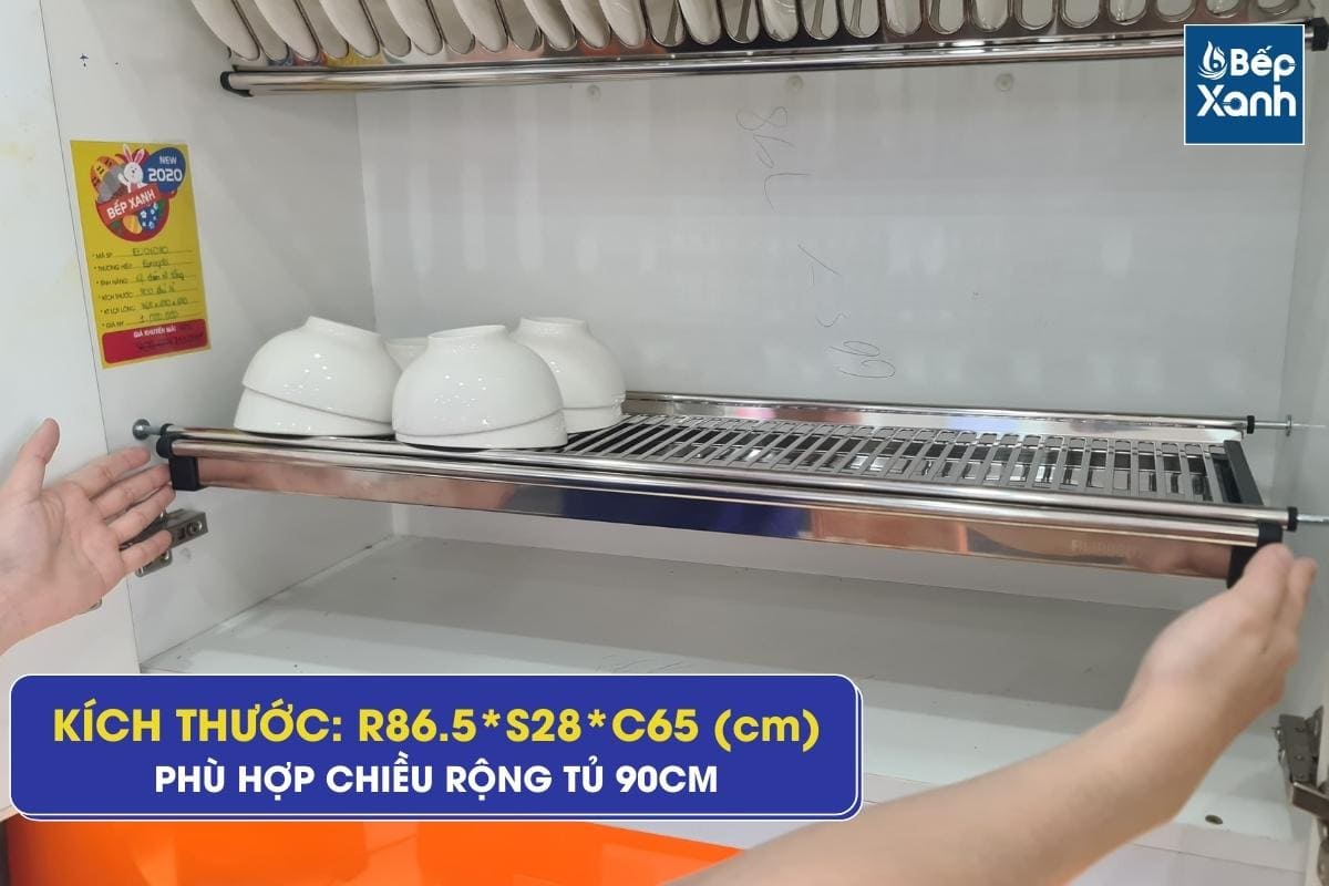 Giá bát cố định Eurogold EU01090 - Inox 201, 90cm – ảnh 3