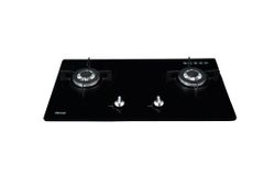 Bếp gas âm Rinnai RVB-212BG 750mm 2 lò nấu, mặt kính cường lực ảnh 1