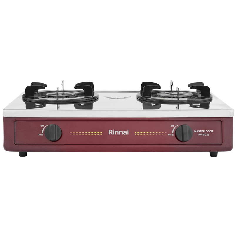 Bếp gas dương Rinnai RV-MC26RS 590mm 2 lò nấu, mặt thép không gỉ