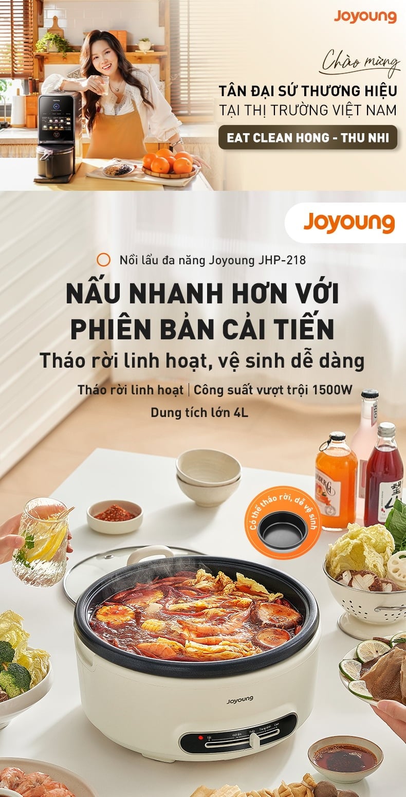 Nồi lẩu điện đa năng Joyoung JHP-218 – ảnh 4