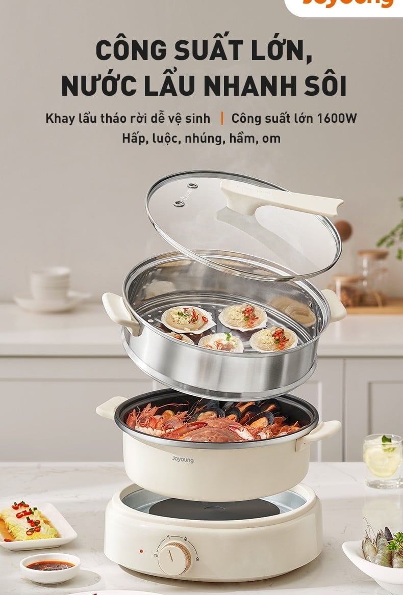 Nồi lẩu nướng điện đa năng 5L Joyoung JHP-525 – ảnh 7