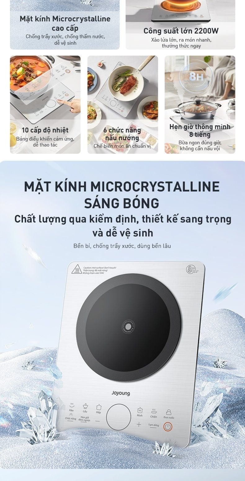 Bếp từ đơn 2200W Joyoung JIC-219 – ảnh 5