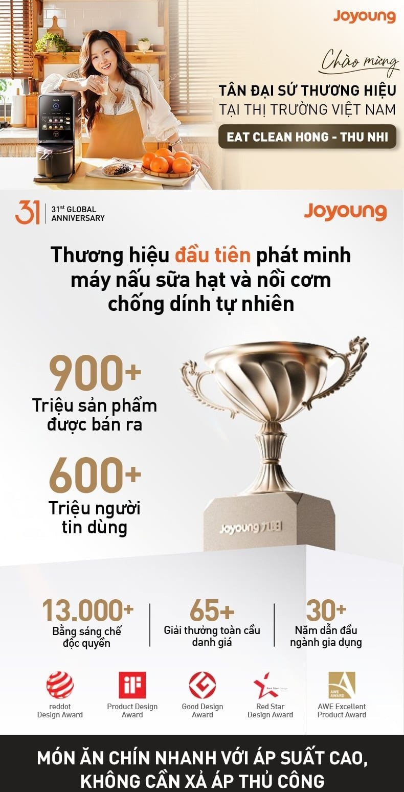 Nồi áp suất điện tử đa năng Joyoung JPRC-5150 công suất 900W – ảnh 6