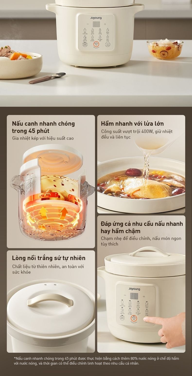 Nồi nấu chậm 3L Joyoung JSC-316 – ảnh 4