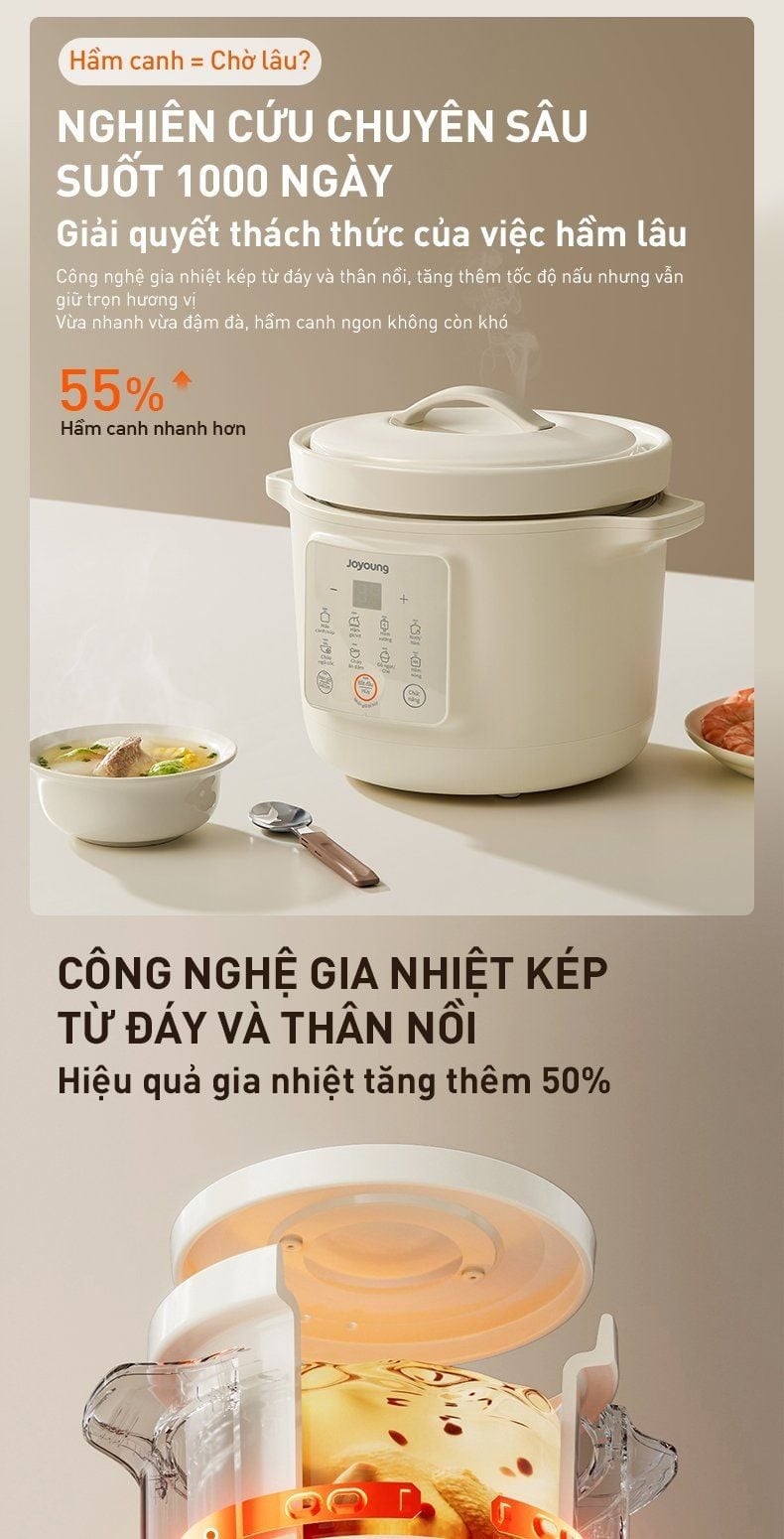 Nồi nấu chậm 3L Joyoung JSC-316 – ảnh 6