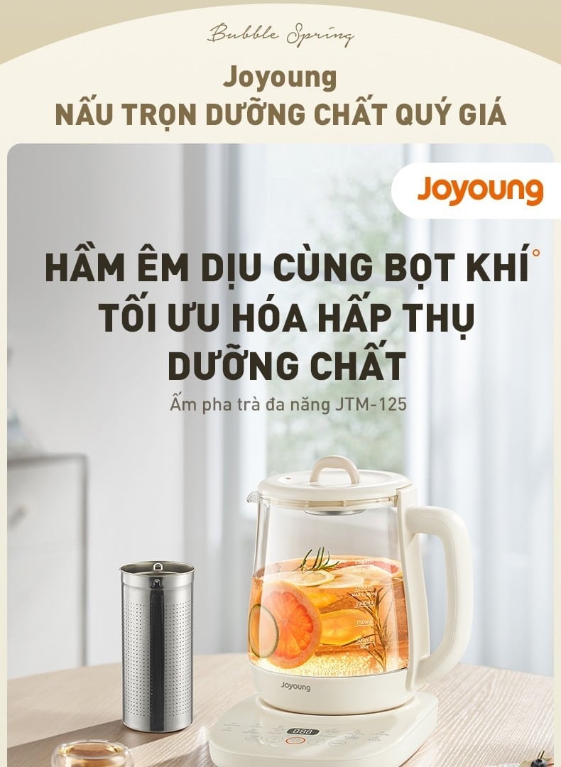 Ấm đun pha trà đa năng Joyoung JTM-125 – ảnh 3